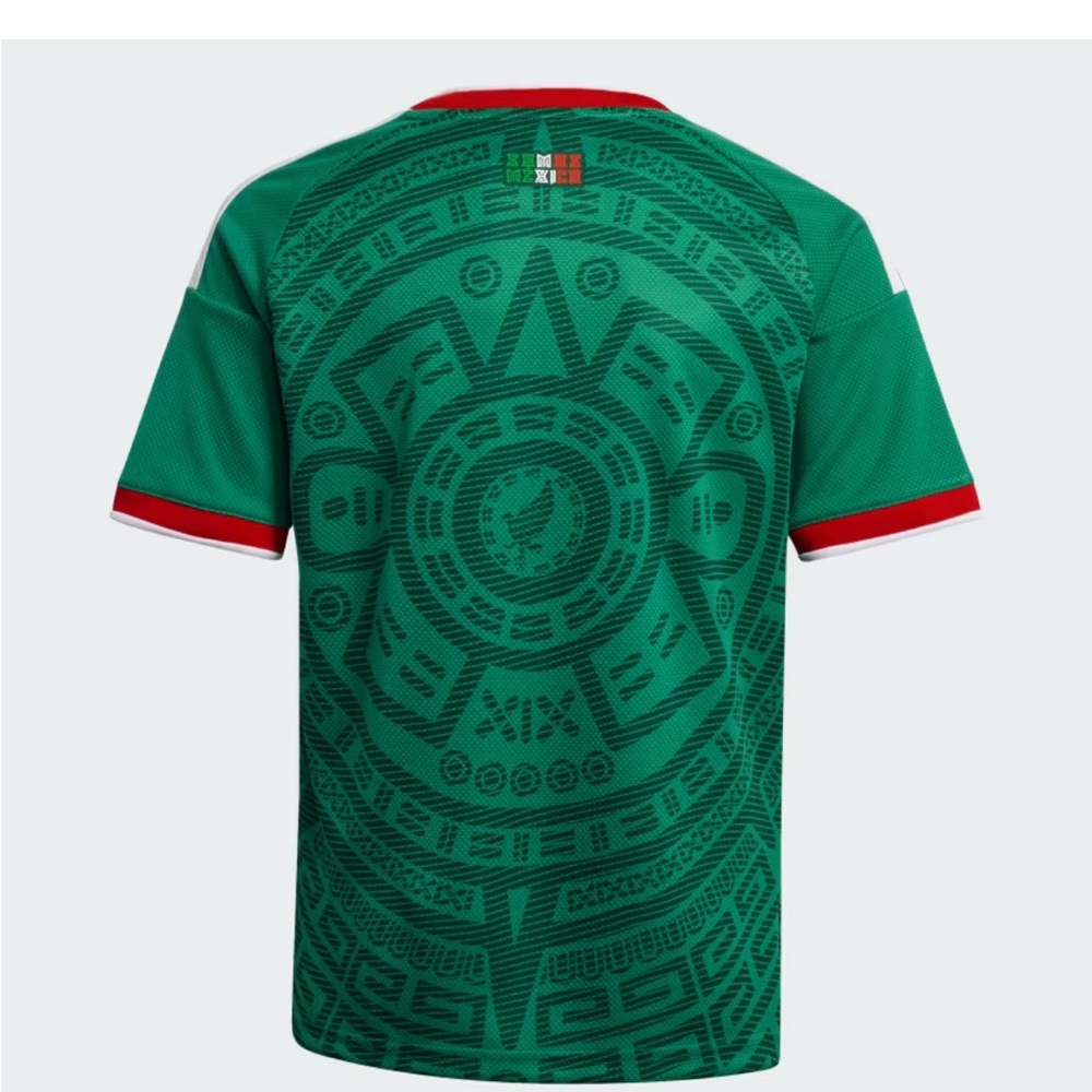 adidas Men's Green Soccer Polo with Red and White Trim - Picture 13 of 16